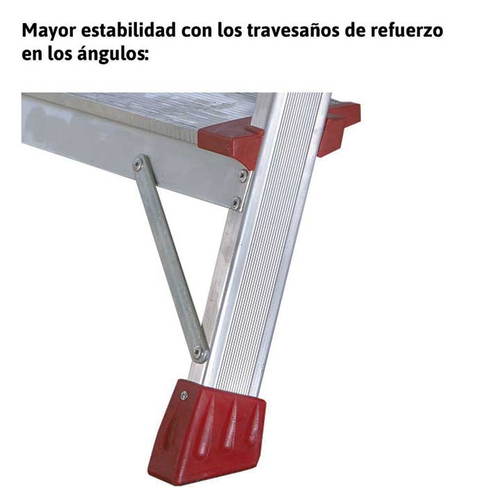 Escalera de tijera con peldaños cómodos Elegance - Imagen 5