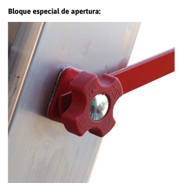 Escalera multiuso de 3 tramos con peldaños cómodos - Imagen 4