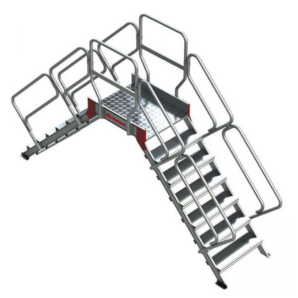 Escalera puente con plataforma SP45