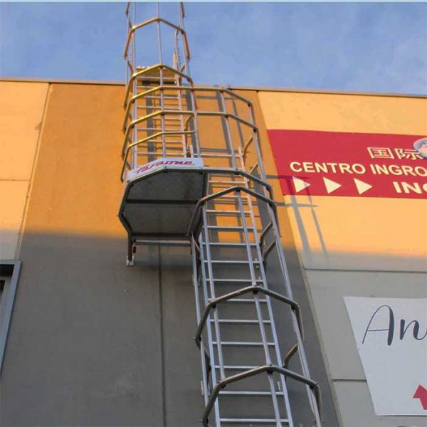 Escalera vertical de seguridad con jaula de protección SVS2 - Imagen 5