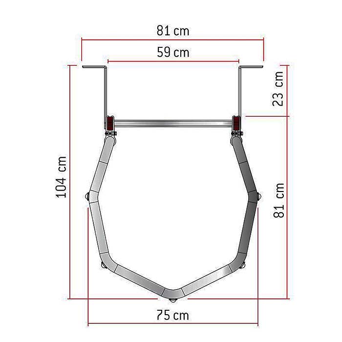 Escalera vertical de seguridad con jaula y descansillo SVS1 - Imagen 3