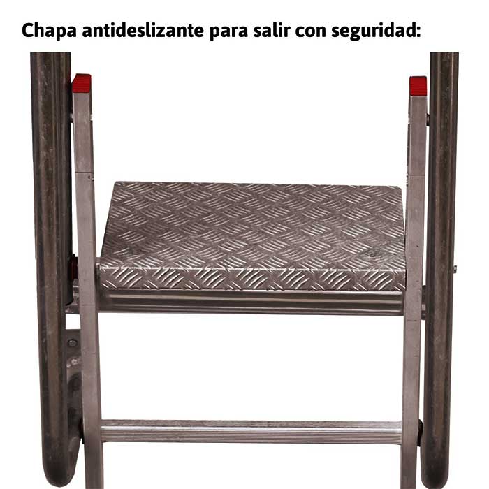 Escalera vertical de seguridad sin jaula de protección SV20