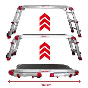 Plat-Plataforma de trabajo plegable y regulable en altura