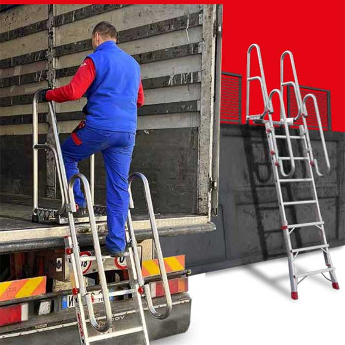 Escalera plegable para camión SCR 1 Escalera plegable para camión SCR