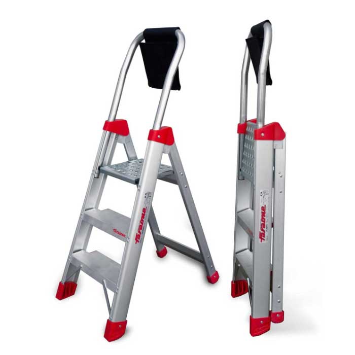 Faraone DOMUS Escalera Profesional de Aluminio con Peldaños Cómodos 2 Faraone DOMUS Escalera Profesional de Aluminio