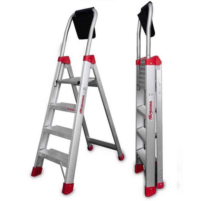 Faraone DOMUS Escalera Profesional de Aluminio con Peldaños Cómodos 3 Faraone DOMUS Escalera Profesional de Aluminio