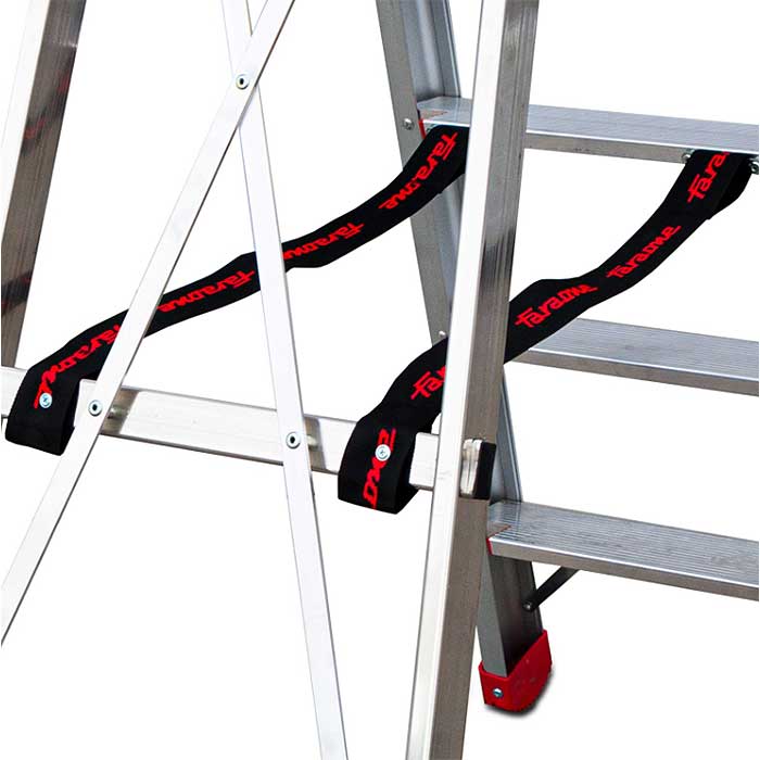 Faraone DOMUS Escalera Profesional de Aluminio con Peldaños Cómodos 5 Faraone DOMUS Escalera Profesional de Aluminio